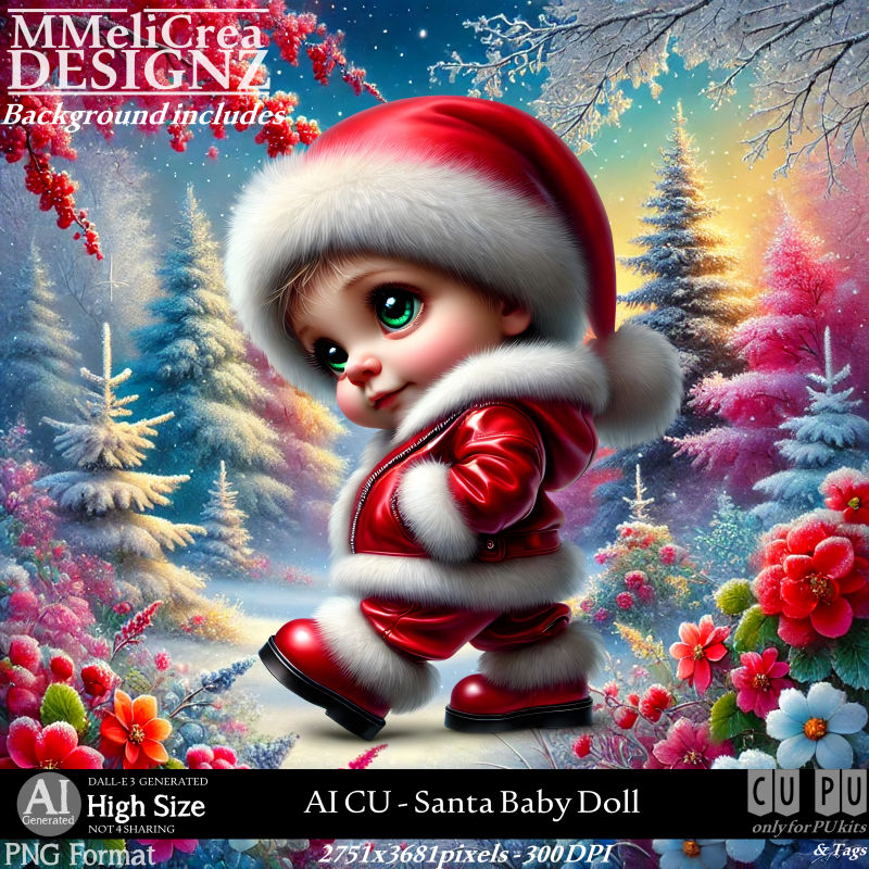 AI - CU Santa Baby Doll (CU4PU/PNG)